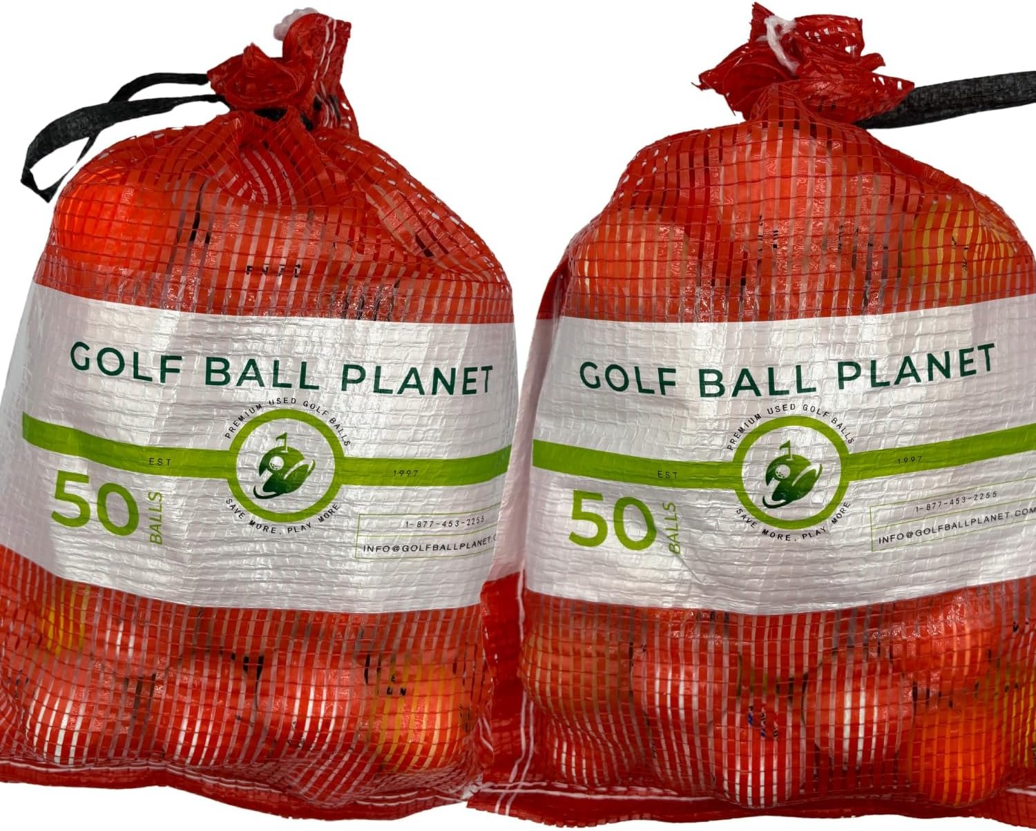 100 Shag/Practice/Hit Away/Range Used Golf Ball Mix in Mesh Bag - Golf Ball Planet 1 100 Shag/Practice/Hit Away/Range Used Golf Ball Mix in Mesh Bag - Golf Ball Planet