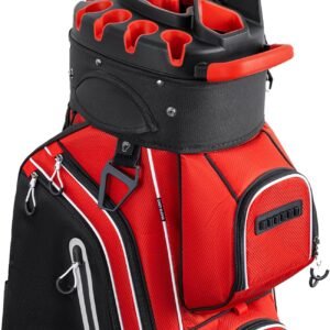 14-Way Golf Cart Bag Pro with Full Length Divider Top, Golf Bag for Men with Handles and Rain Cover