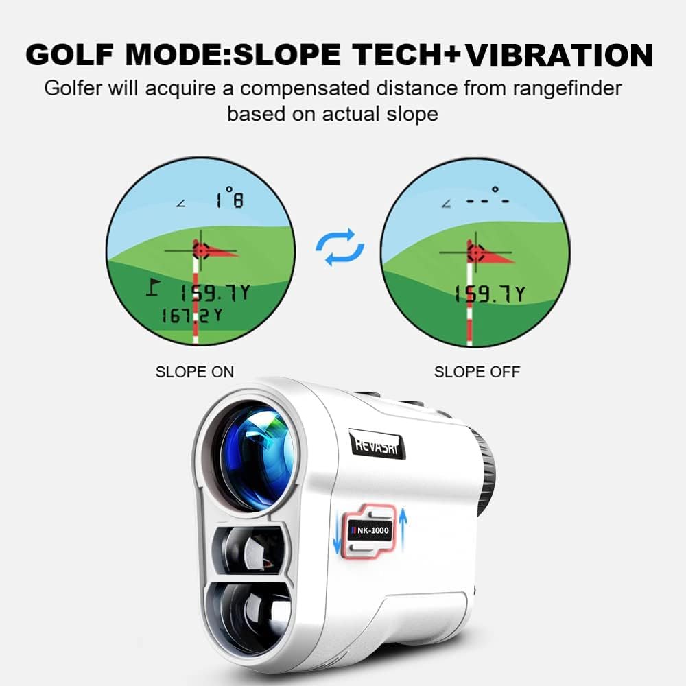 Golf Rangefinder with Slope and Pin Lock Vibration, External Slope Switch for Golf Tournament Legal, Rangefinders with Rechargeable Battery 600/1000YDS Laser Range Finder 4 Golf Rangefinder with Slope and Pin Lock Vibration, External Slope Switch for Golf Tournament Legal, Rangefinders with Rechargeable Battery 600/1000YDS Laser Range Finder - Image 4