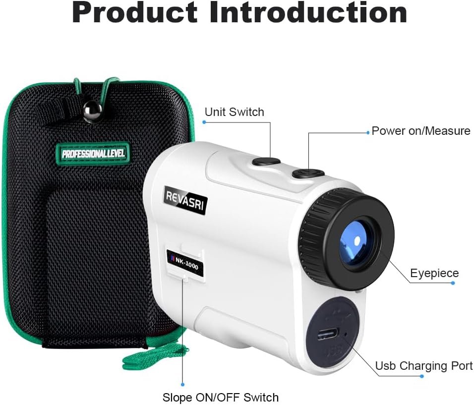 Golf Rangefinder with Slope and Pin Lock Vibration, External Slope Switch for Golf Tournament Legal, Rangefinders with Rechargeable Battery 600/1000YDS Laser Range Finder 6 Golf Rangefinder with Slope and Pin Lock Vibration, External Slope Switch for Golf Tournament Legal, Rangefinders with Rechargeable Battery 600/1000YDS Laser Range Finder - Image 6