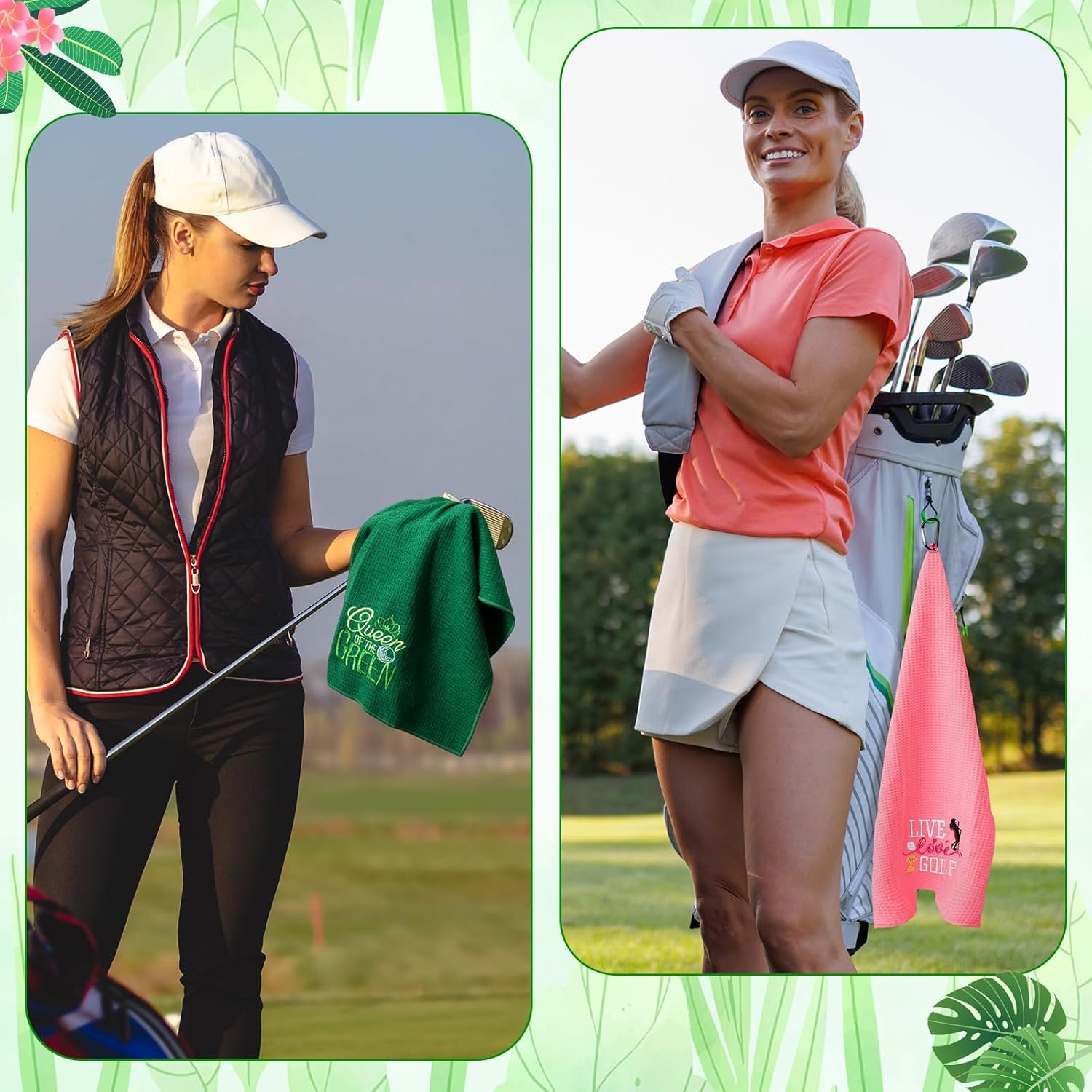 9 Pcs Golf Towel Bulk 24 x 16 Inches Microfiber Waffle Towel with Clip Tri Fold Portable Rag Accessories for Golf Bag Mini Tournament Club Yoga Fitness Remove Sand Mud Dirt Sweat(Classic) 6 9 Pcs Golf Towel Bulk 24 x 16 Inches Microfiber Waffle Towel with Clip Tri Fold Portable Rag Accessories for Golf Bag Mini Tournament Club Yoga Fitness Remove Sand Mud Dirt Sweat(Classic) - Image 6