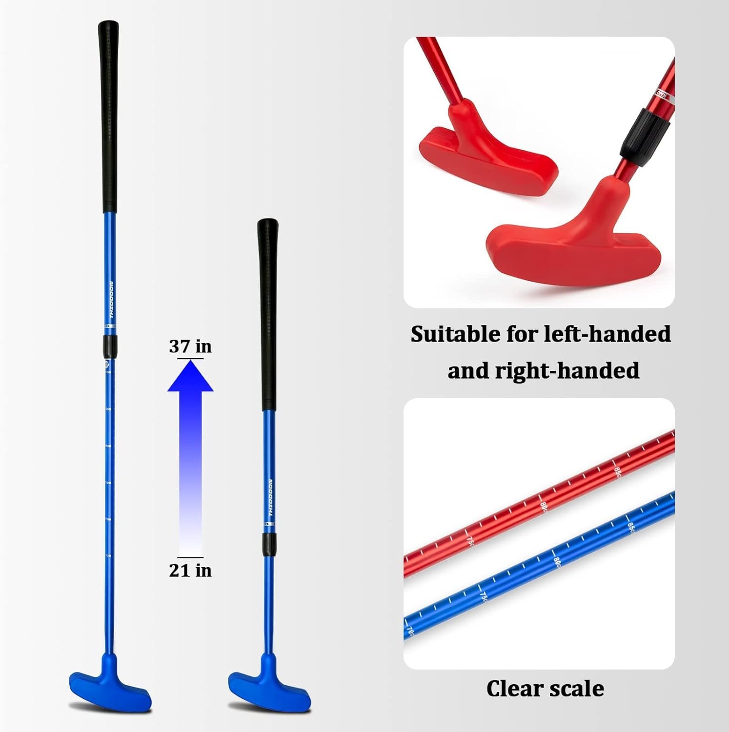 THIODOON Golf Putters for Men and Women Two-Way Kids Putter Mini Golf Putter for Right or Left Handed Golfers Adjustable Length Golf Putter Suitable for Children, Teenagers and Adults 3 THIODOON Golf Putters for Men and Women Two-Way Kids Putter Mini Golf Putter for Right or Left Handed Golfers Adjustable Length Golf Putter Suitable for Children, Teenagers and Adults - Image 3