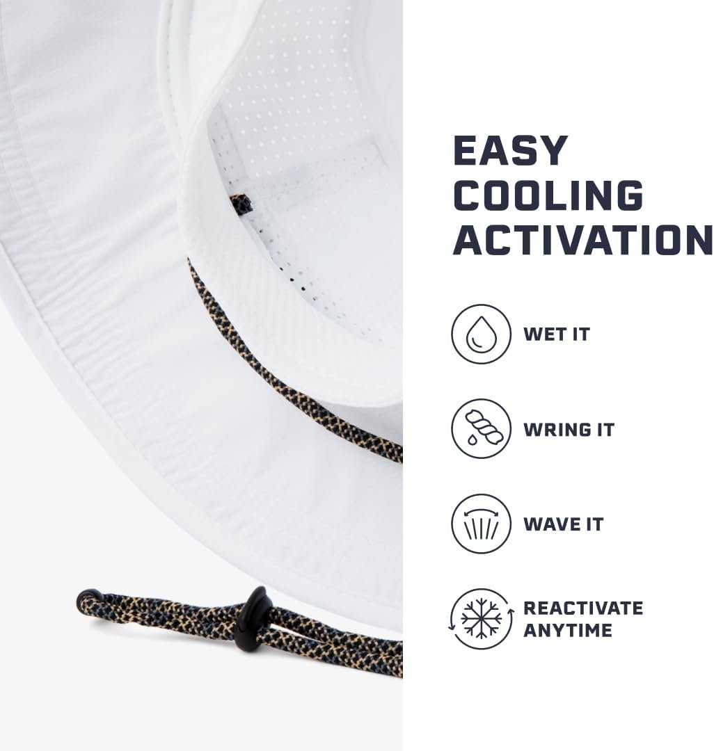 MISSION Cooling UPF Boonie Hat - Unisex Sun Hat for Hiking, Beach & Fishing - Sweat & Water Activated Technology 4 MISSION Cooling UPF Boonie Hat - Unisex Sun Hat for Hiking, Beach & Fishing - Sweat & Water Activated Technology - Image 4