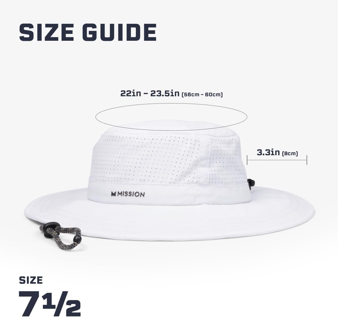 MISSION Cooling UPF Boonie Hat - Unisex Sun Hat for Hiking, Beach & Fishing - Sweat & Water Activated Technology 5 MISSION Cooling UPF Boonie Hat - Unisex Sun Hat for Hiking, Beach & Fishing - Sweat & Water Activated Technology - Image 5