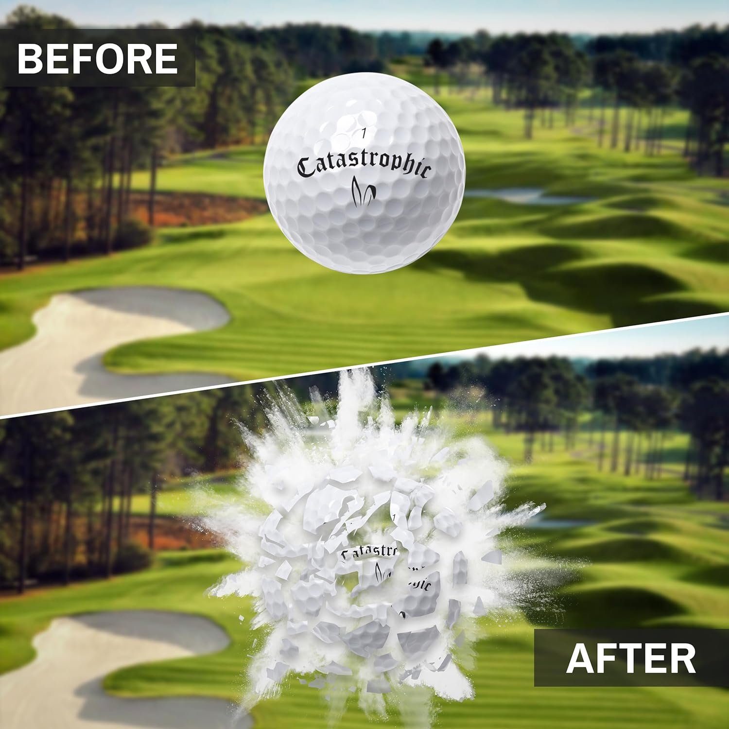 Shanker Golf Exploding Balls - Prank Balls That Explode on Impact - Funny Joke for Golfers (Sleeve of 3, Novelty) 3 Shanker Golf Exploding Balls - Prank Balls That Explode on Impact - Funny Joke for Golfers (Sleeve of 3, Novelty) - Image 3