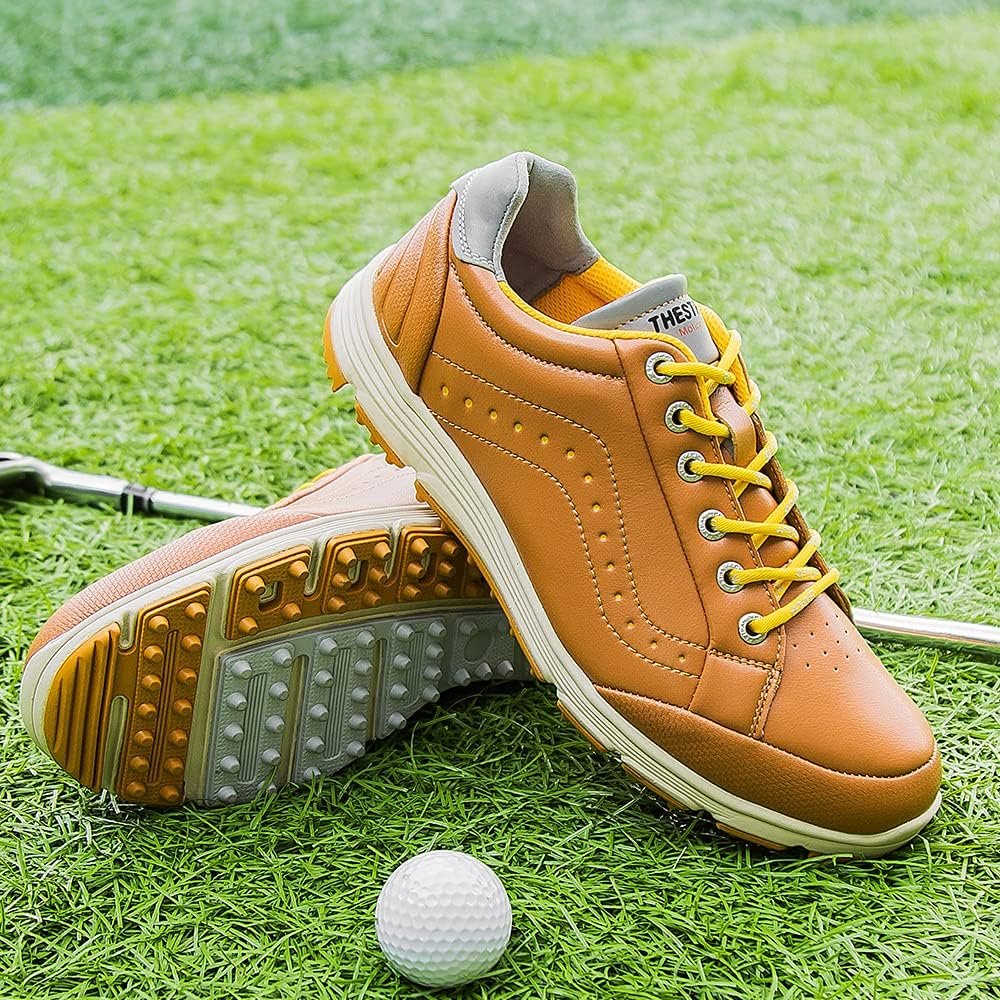 THESTRON 2021 Men Golf Shoes Professional Spikes Golf Sport Sneakers Waterproof Mens Trainers Golfing 4 THESTRON 2021 Men Golf Shoes Professional Spikes Golf Sport Sneakers Waterproof Mens Trainers Golfing - Image 4