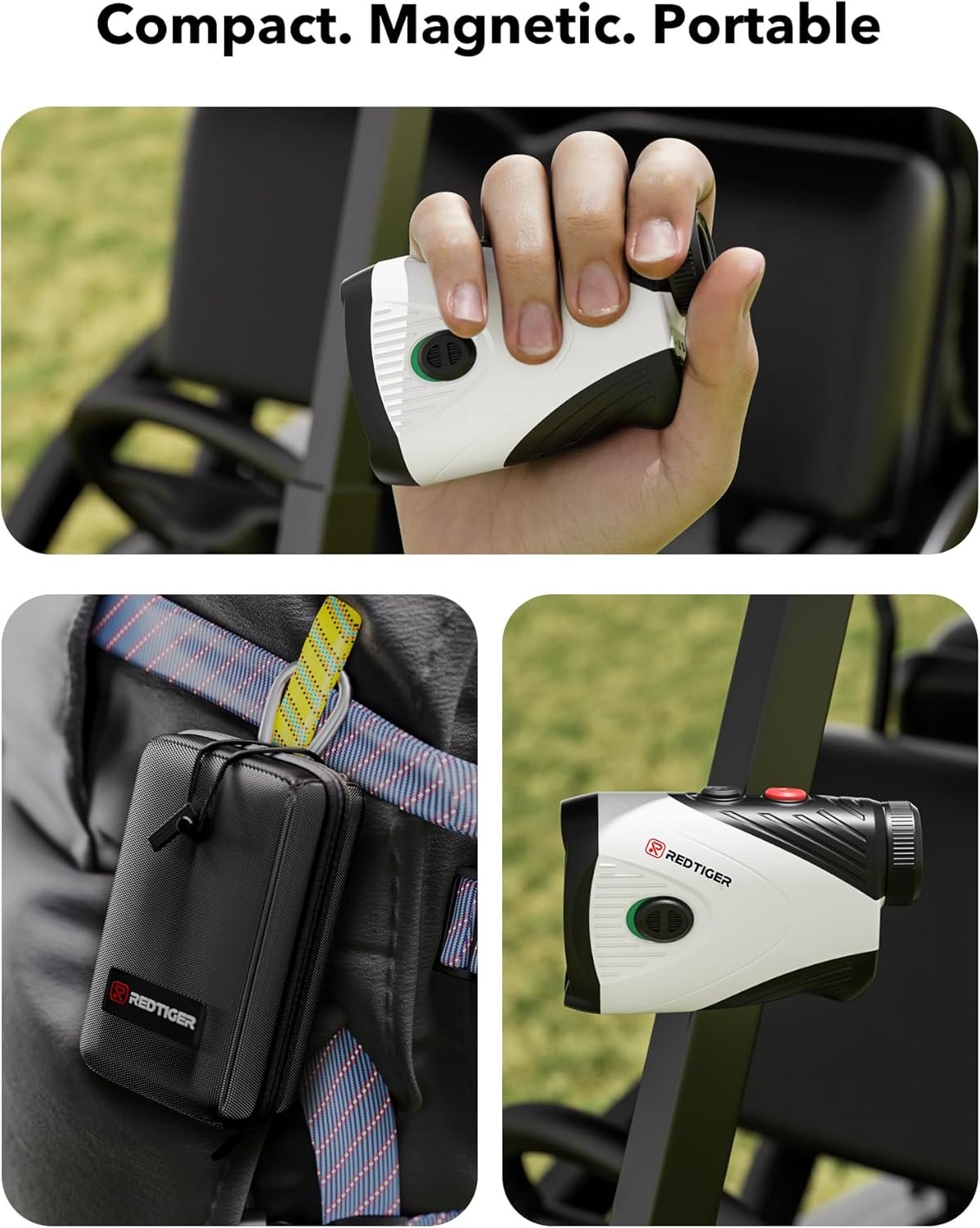 REDTIGER Golf Rangefinder with Slope, 1200 Yards Laser Range Finder Golfing, 7X Magnification, Flag Pole Locking Vibration, Rechargeable Range Finders with Magnet Stripe, GolfVue Series 1 6 REDTIGER Golf Rangefinder with Slope, 1200 Yards Laser Range Finder Golfing, 7X Magnification, Flag Pole Locking Vibration, Rechargeable Range Finders with Magnet Stripe, GolfVue Series 1 - Image 6