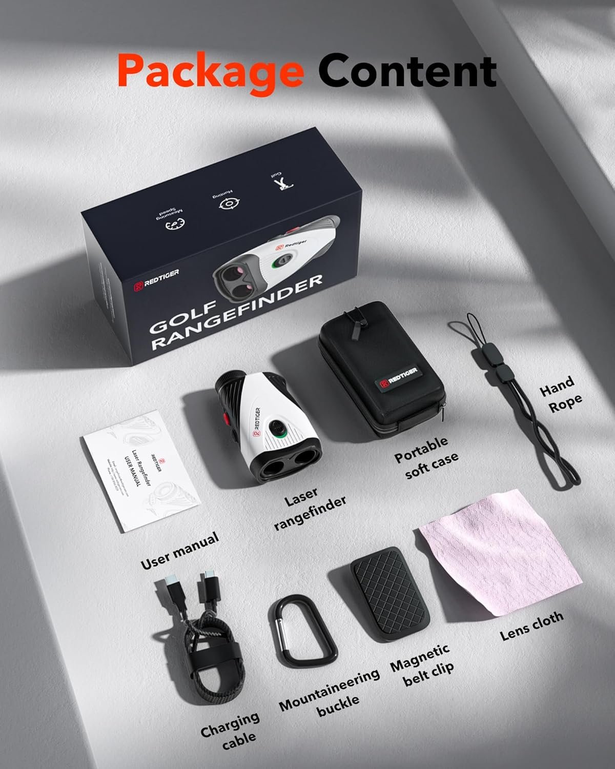 REDTIGER Golf Rangefinder with Slope, 1200 Yards Laser Range Finder Golfing, 7X Magnification, Flag Pole Locking Vibration, Rechargeable Range Finders with Magnet Stripe, GolfVue Series 1 7 REDTIGER Golf Rangefinder with Slope, 1200 Yards Laser Range Finder Golfing, 7X Magnification, Flag Pole Locking Vibration, Rechargeable Range Finders with Magnet Stripe, GolfVue Series 1 - Image 7