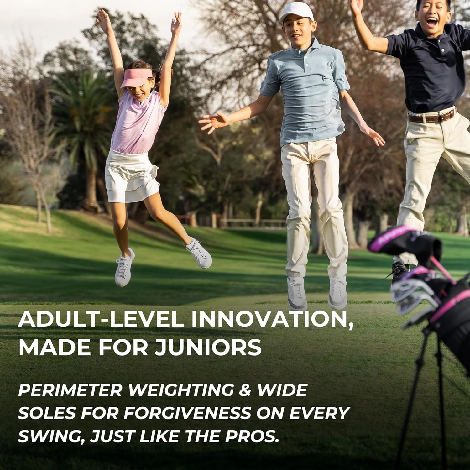 Precise XD-J Junior Golf Clubs Set – Right & Left Hand Options – Kids Golf Clubs for Ages 3-5, 6-8, 9-12 – Lightweight Graphite Shafts, Hybrid Club, Stand Bag – Boys & Girls Golf Set 6 Precise XD-J Junior Golf Clubs Set – Right & Left Hand Options – Kids Golf Clubs for Ages 3-5, 6-8, 9-12 – Lightweight Graphite Shafts, Hybrid Club, Stand Bag – Boys & Girls Golf Set - Image 6