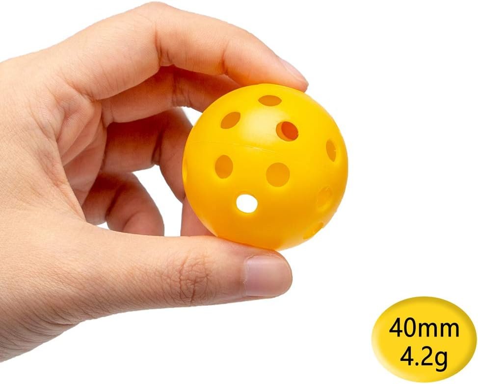THIODOON Practice Golf Balls Limited Flight Golf Balls 40mm Hollow Plastic Golf Training Balls Colored Airflow Golf Balls for Swing Practice Driving Range Home Use Indoor - Image 4