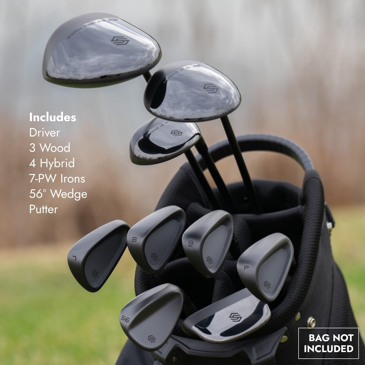 Stix Golf Club Set - Unisex - Black - 9 Set Clubs - Graphite Shafts - Premium Materials, Modern Design, Quality 3 Stix Golf Club Set - Unisex - Black - 9 Set Clubs - Graphite Shafts - Premium Materials, Modern Design, Quality - Image 3