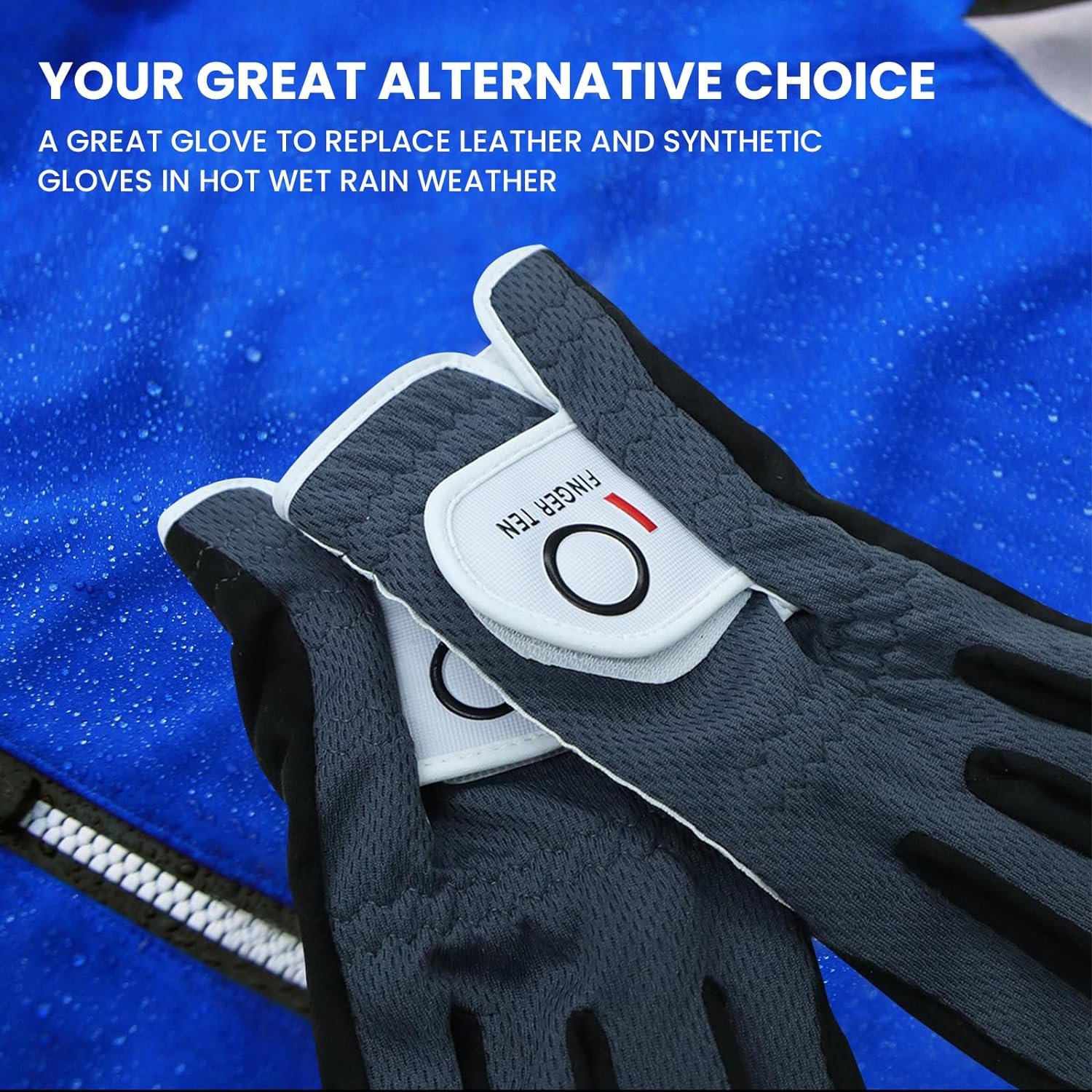 FINGER TEN Golf Gloves Men Right Left Handed Golfer Mens Glove RainGrip Hot Wet Weather Value 6 Pack, All Weather in Small Medium M/Large Large XL XXL 3XL 4 FINGER TEN Golf Gloves Men Right Left Handed Golfer Mens Glove RainGrip Hot Wet Weather Value 6 Pack, All Weather in Small Medium M/Large Large XL XXL 3XL - Image 4