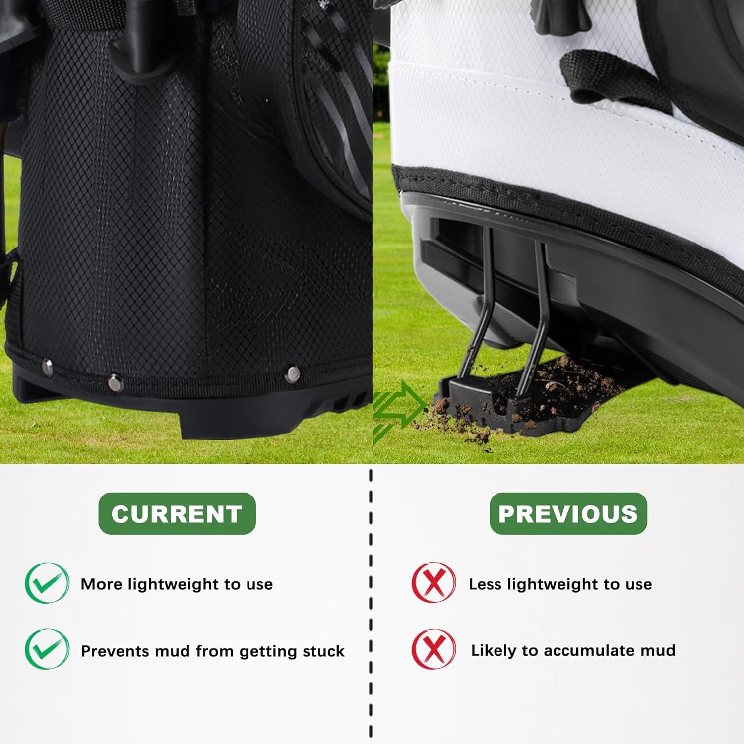 Golf Stand Bag with 8 Way Top Dividers, Golf Bags for Men Women, Lightweight Club Bags with Multiple Pockets, Dual Straps 4 Golf Stand Bag with 8 Way Top Dividers, Golf Bags for Men Women, Lightweight Club Bags with Multiple Pockets, Dual Straps - Image 4