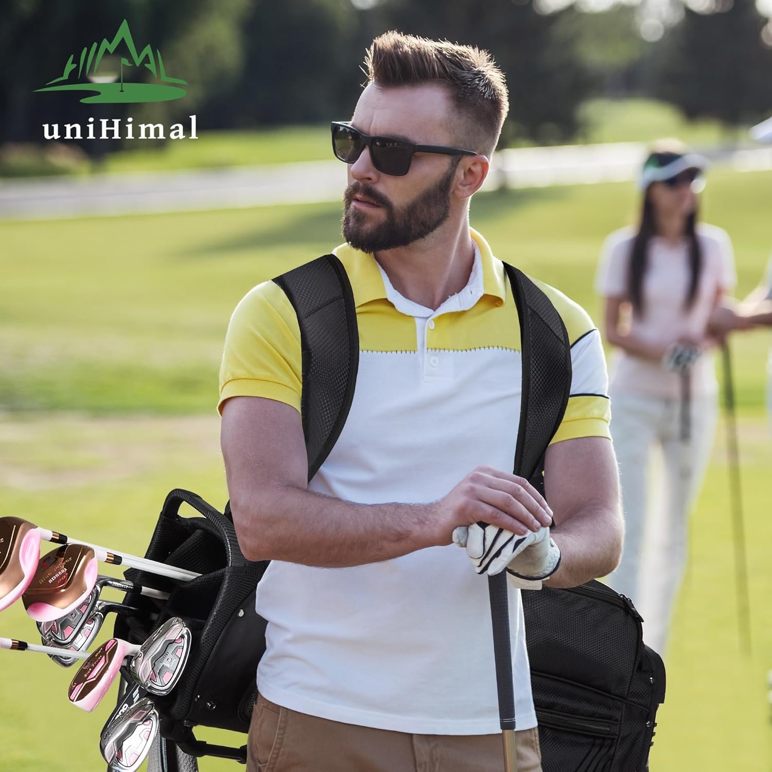 Golf Stand Bag with 8 Way Top Dividers, Golf Bags for Men Women, Lightweight Club Bags with Multiple Pockets, Dual Straps 8 Golf Stand Bag with 8 Way Top Dividers, Golf Bags for Men Women, Lightweight Club Bags with Multiple Pockets, Dual Straps - Image 8