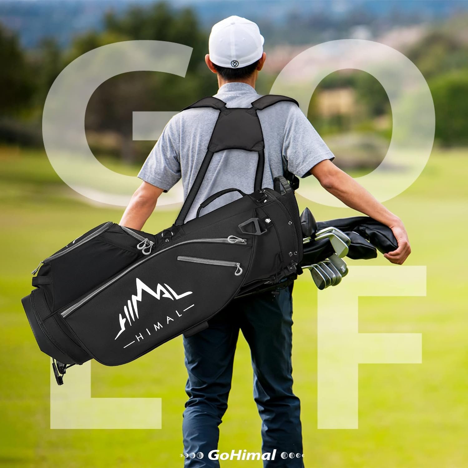 14-Way Golf Stand Bag, Golf Bag with Stand - Lightweight Durable Club Bag for Men & Women 7 14-Way Golf Stand Bag, Golf Bag with Stand - Lightweight Durable Club Bag for Men & Women - Image 7