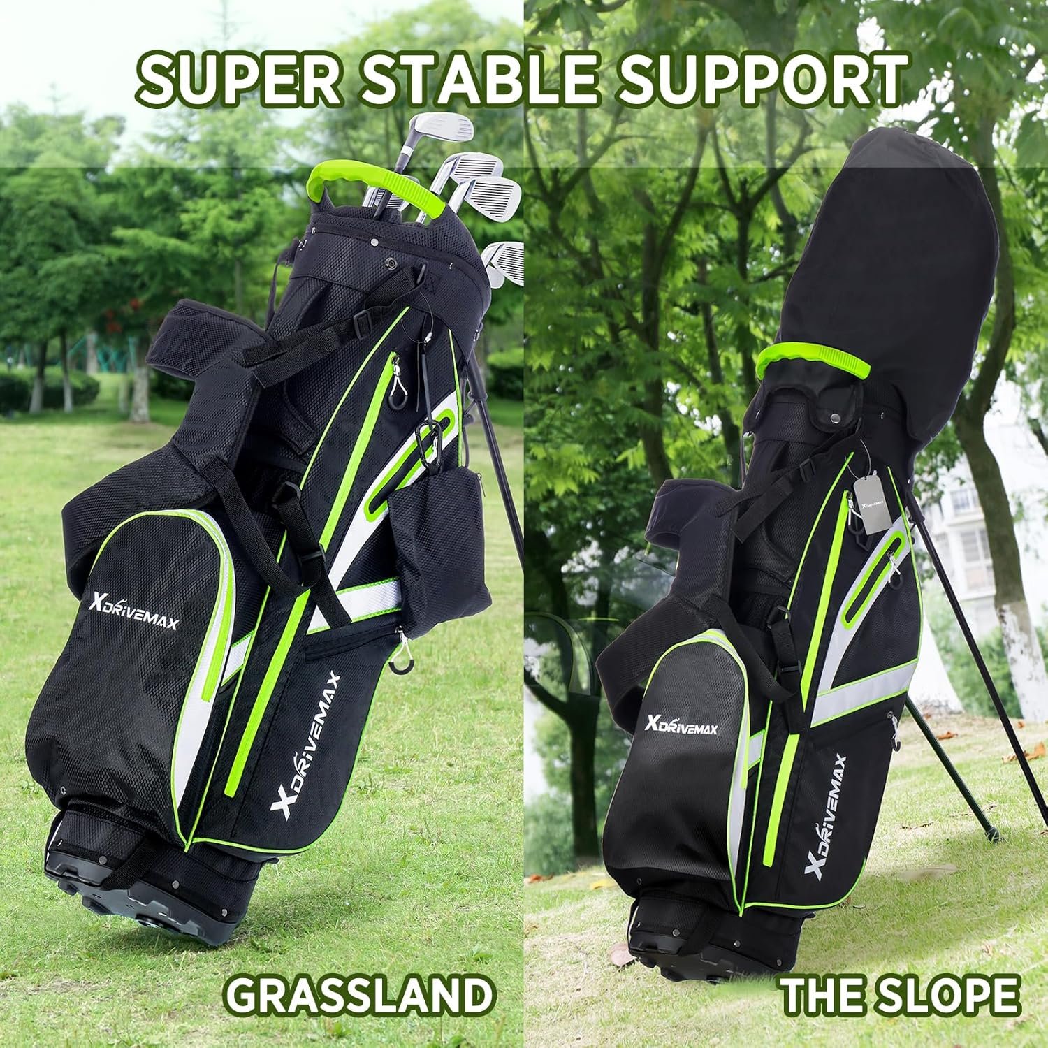 Golf Bag – Stand Bag & 15 Way Cart Bag for Men & Women, Lightweight, with Rain Cover, Cooler, Accessory Kit | Premium Golf Club Bags 4 Golf Bag – Stand Bag & 15 Way Cart Bag for Men & Women, Lightweight, with Rain Cover, Cooler, Accessory Kit | Premium Golf Club Bags - Image 4