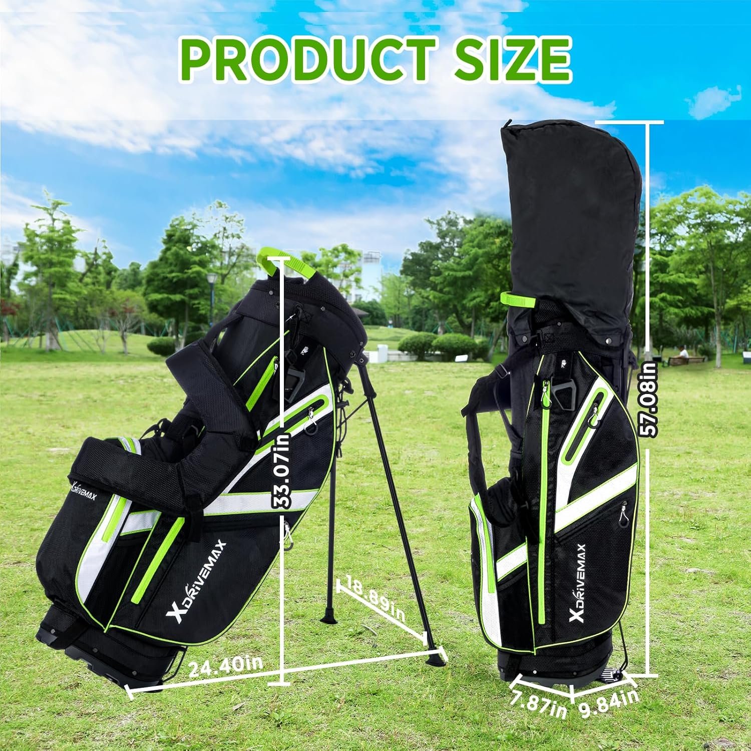 Golf Bag – Stand Bag & 15 Way Cart Bag for Men & Women, Lightweight, with Rain Cover, Cooler, Accessory Kit | Premium Golf Club Bags 6 Golf Bag – Stand Bag & 15 Way Cart Bag for Men & Women, Lightweight, with Rain Cover, Cooler, Accessory Kit | Premium Golf Club Bags - Image 6