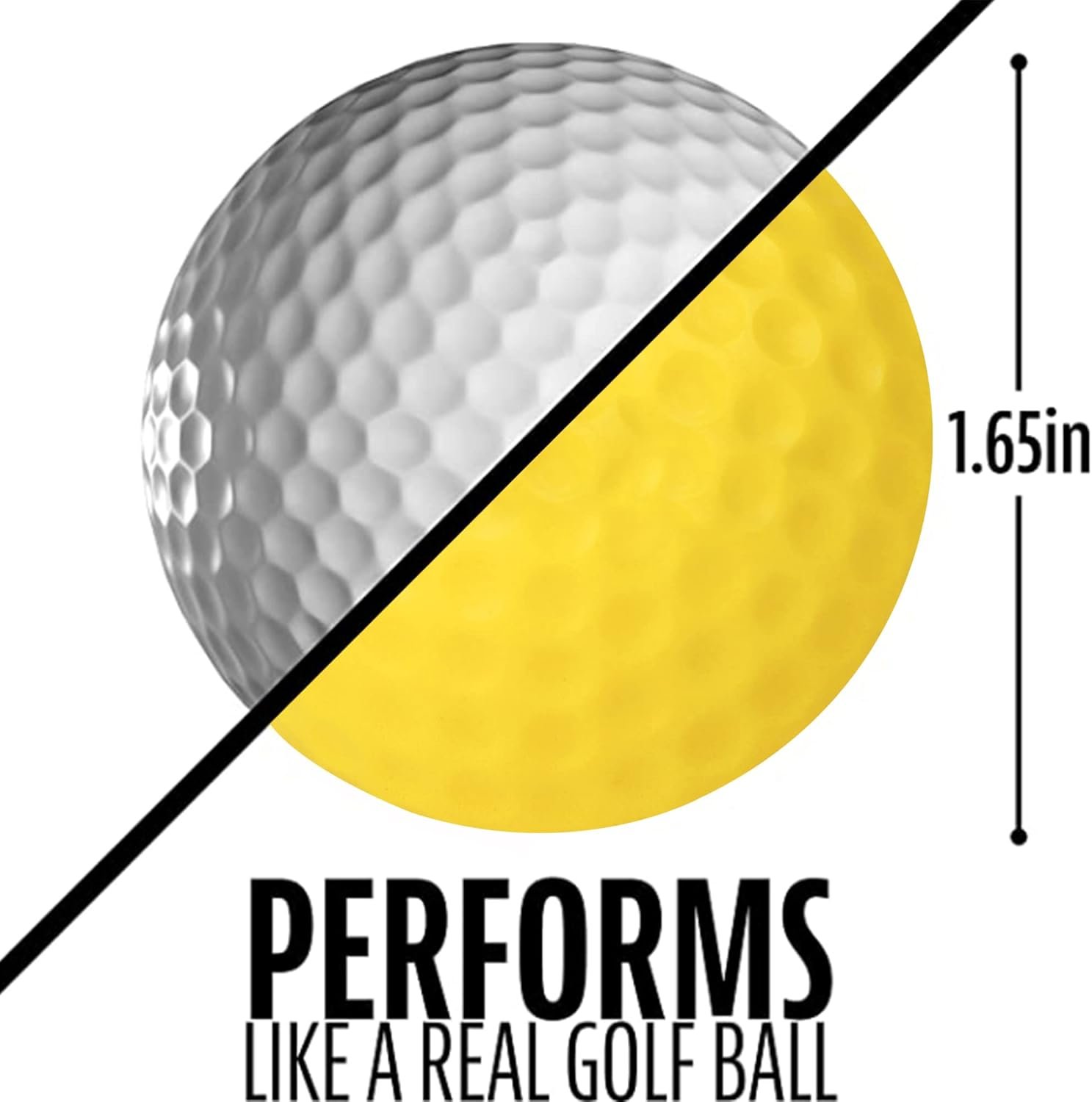 CHAMPKEY Practice Foam Golf Balls - 16 or 32 Pack | Limited Flight, True Spin and Feel Training Balls 4 CHAMPKEY Practice Foam Golf Balls - 16 or 32 Pack | Limited Flight, True Spin and Feel Training Balls - Image 4