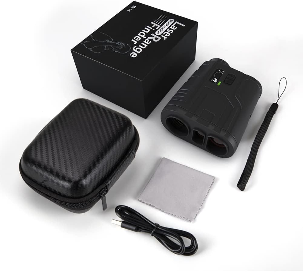 Golf Range Finder with Slope, Switch for Tournament, 1200 Yards Rechargeable Laser Rangefinder, 7X Magnification, Flag Lock Vibration, Distance Measuring Device Accessory for Men 6 Golf Range Finder with Slope, Switch for Tournament, 1200 Yards Rechargeable Laser Rangefinder, 7X Magnification, Flag Lock Vibration, Distance Measuring Device Accessory for Men - Image 6