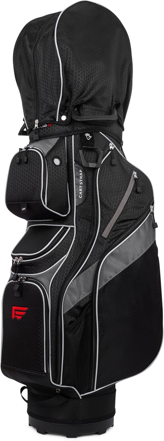Founders Club 4th Generation Club Lock Organizer Golf Cart Bag for Men with 14 Way Anti Rattle Divider Top- Free Snap On Rain Hood-Full Length Dividers 6 Founders Club 4th Generation Club Lock Organizer Golf Cart Bag for Men with 14 Way Anti Rattle Divider Top- Free Snap On Rain Hood-Full Length Dividers - Image 6