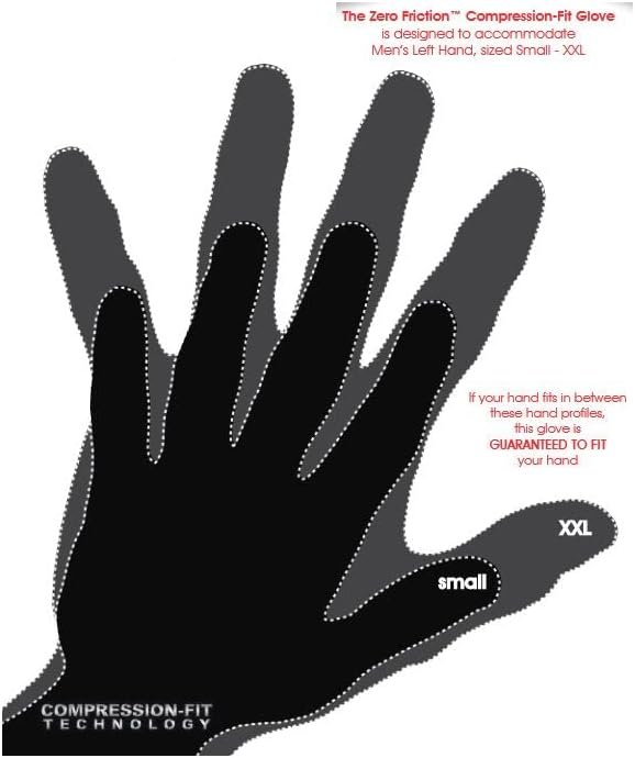 Zero Friction Men's Compression-Fit Synthetic Golf Glove, Universal Fit One Size 5 Zero Friction Men's Compression-Fit Synthetic Golf Glove, Universal Fit One Size - Image 5