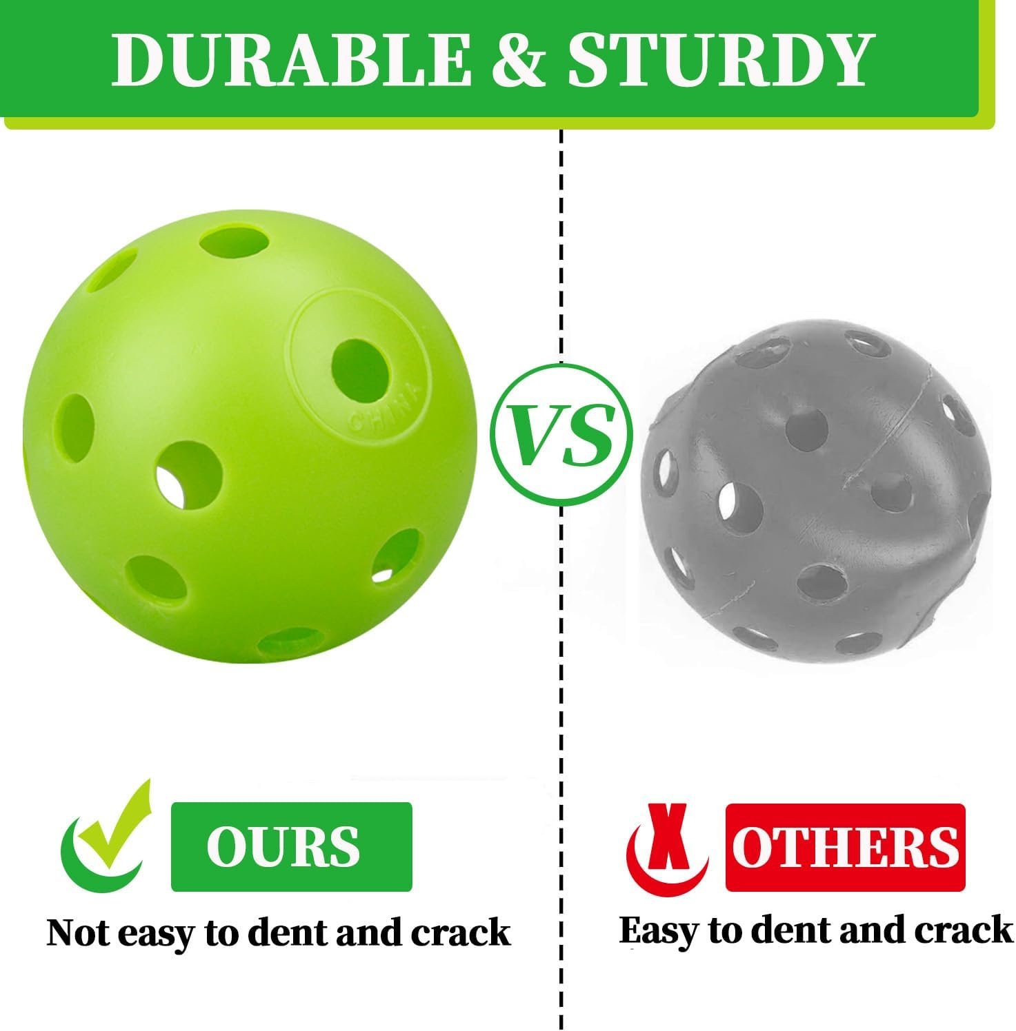 KOFULL 50/Pack Plastic Golf Balls, Practice Golf Balls, 42mm Colored Hollow Golf Practice Balls, Practice Golf Balls for Backyard, Swing Practice | Cat Balls 4 KOFULL 50/Pack Plastic Golf Balls, Practice Golf Balls, 42mm Colored Hollow Golf Practice Balls, Practice Golf Balls for Backyard, Swing Practice | Cat Balls - Image 4