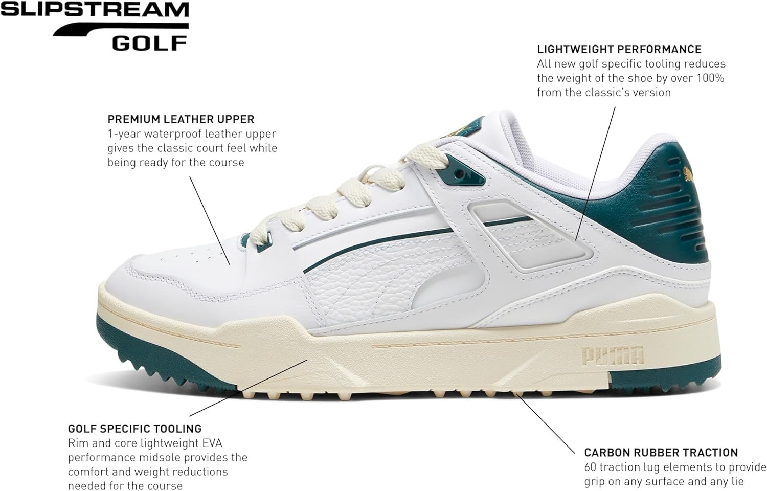 PUMA Men's Slipstream G Golf Shoes 7 PUMA Men's Slipstream G Golf Shoes - Image 7