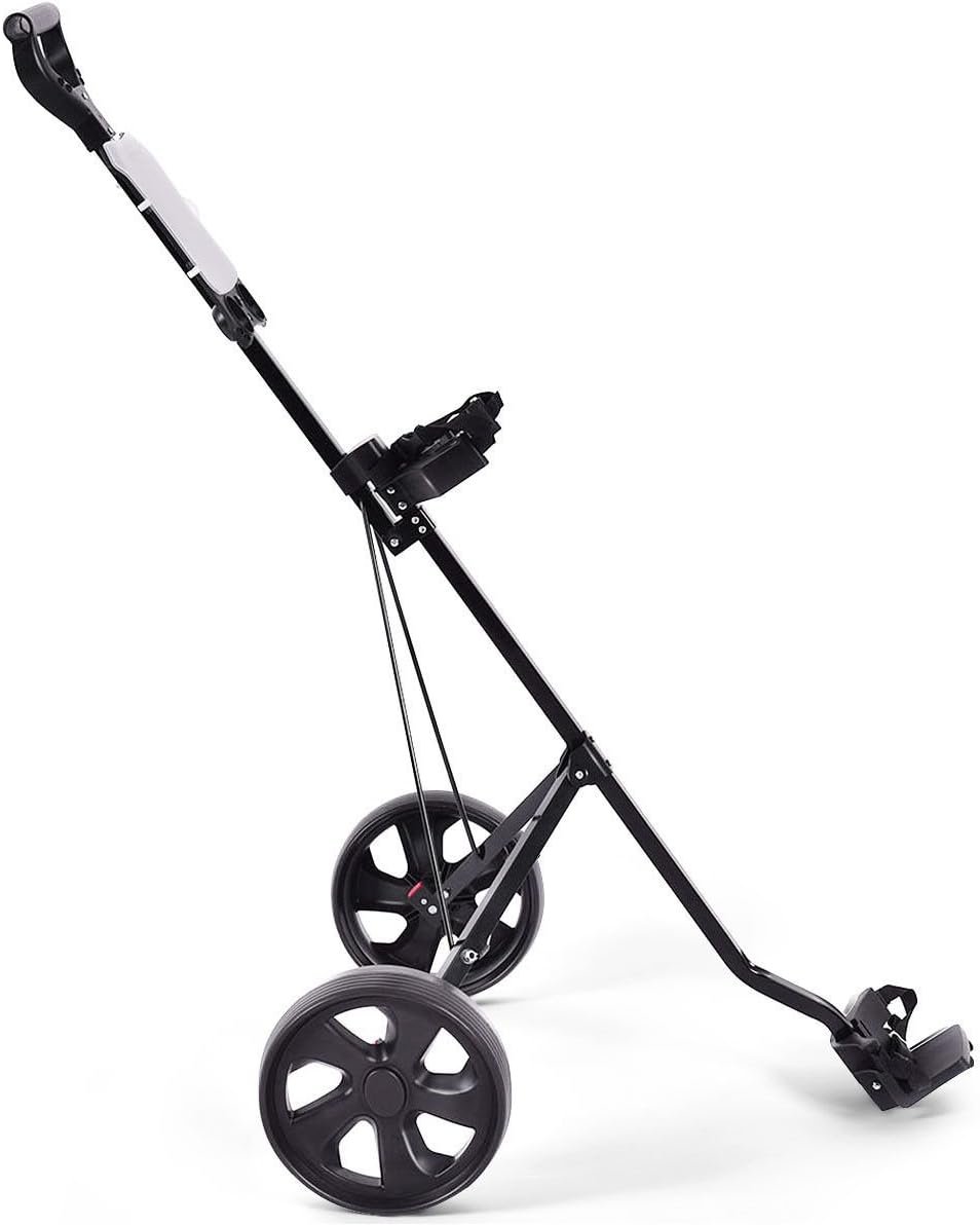 DORTALA Golf Cart, 2 Wheel Foldable Golf Trolley Push Pull Cart with Scoreboard, Multifunctional and Convenient Golf Cart Quickly Opened and Closed 5 DORTALA Golf Cart, 2 Wheel Foldable Golf Trolley Push Pull Cart with Scoreboard, Multifunctional and Convenient Golf Cart Quickly Opened and Closed - Image 5