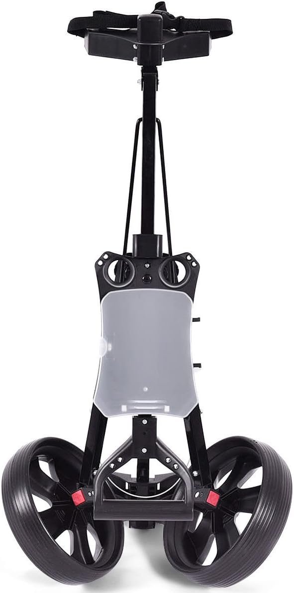 DORTALA Golf Cart, 2 Wheel Foldable Golf Trolley Push Pull Cart with Scoreboard, Multifunctional and Convenient Golf Cart Quickly Opened and Closed 7 DORTALA Golf Cart, 2 Wheel Foldable Golf Trolley Push Pull Cart with Scoreboard, Multifunctional and Convenient Golf Cart Quickly Opened and Closed - Image 7