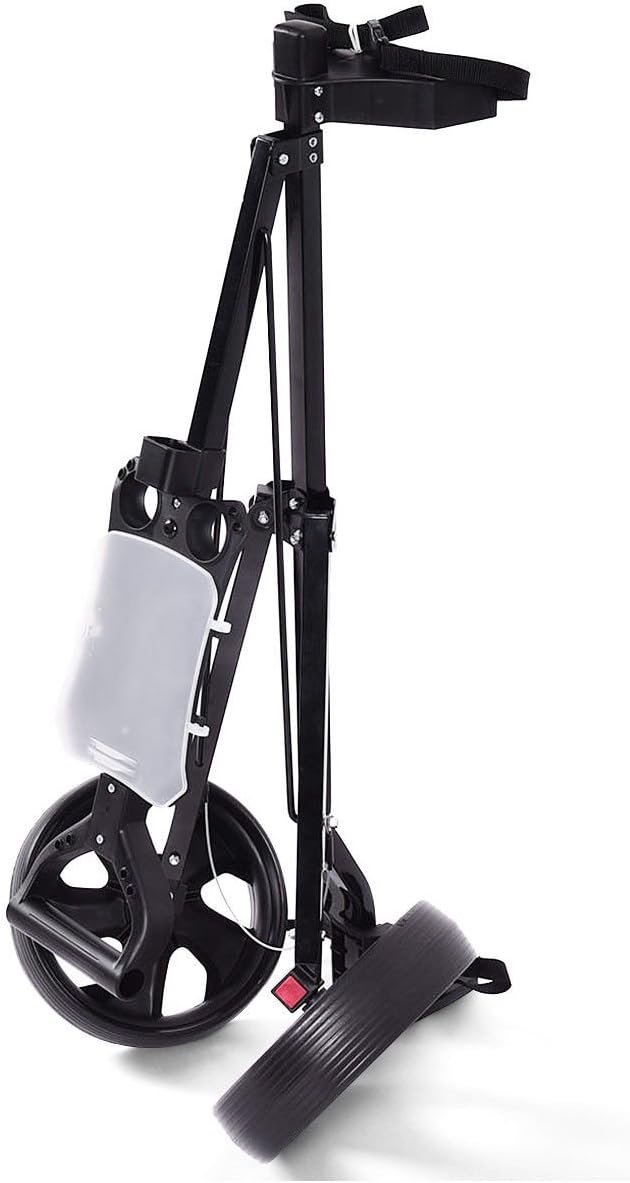 DORTALA Golf Cart, 2 Wheel Foldable Golf Trolley Push Pull Cart with Scoreboard, Multifunctional and Convenient Golf Cart Quickly Opened and Closed 8 DORTALA Golf Cart, 2 Wheel Foldable Golf Trolley Push Pull Cart with Scoreboard, Multifunctional and Convenient Golf Cart Quickly Opened and Closed - Image 8