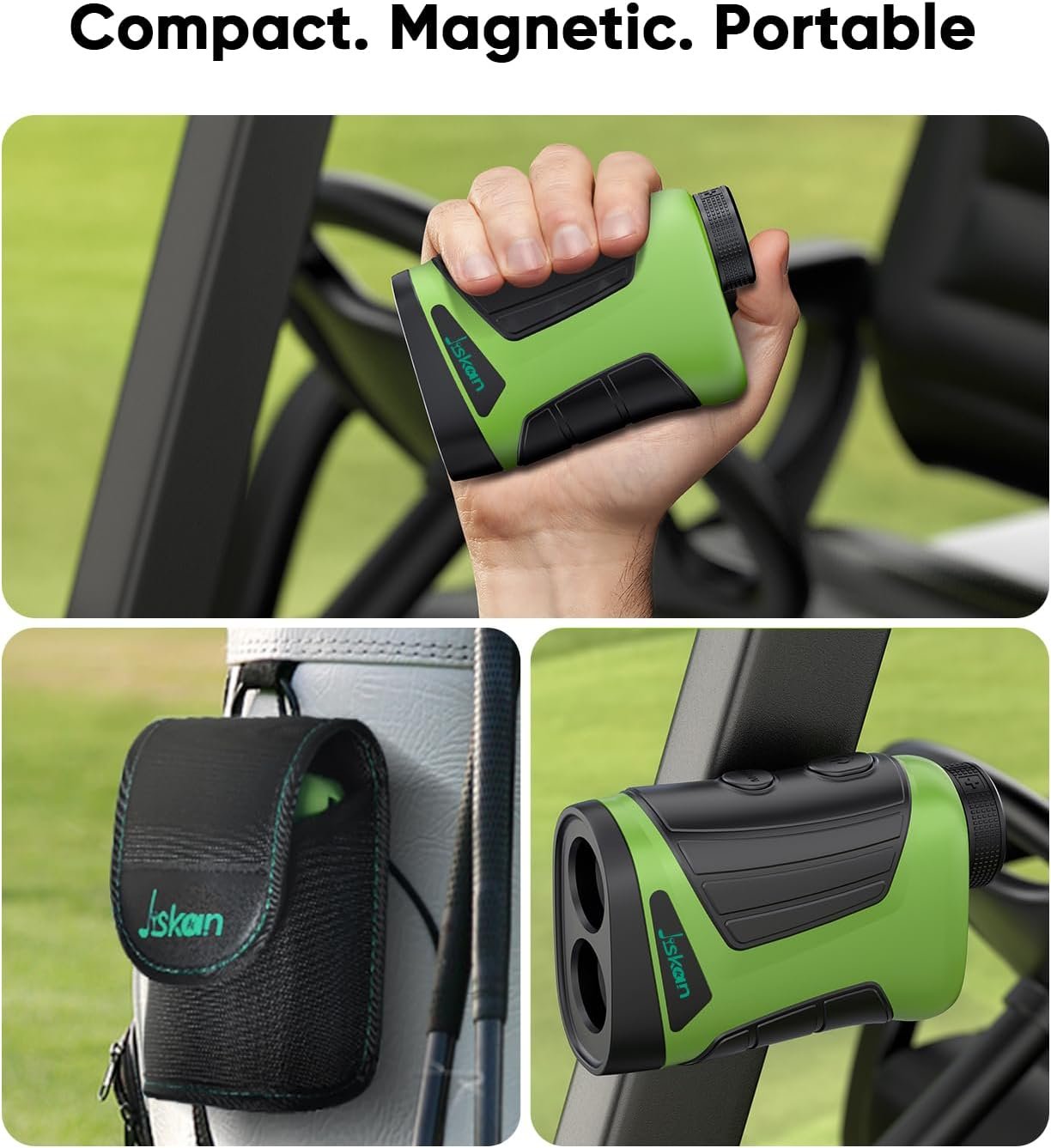 Pro Laser Golf Rangefinder with Slope Magnetic 1200 Yards 7X Magnification Flag Pole Locking Rechargeable Range Finder Golf Accessories Gifts for Men 6 Pro Laser Golf Rangefinder with Slope Magnetic 1200 Yards 7X Magnification Flag Pole Locking Rechargeable Range Finder Golf Accessories Gifts for Men - Image 6