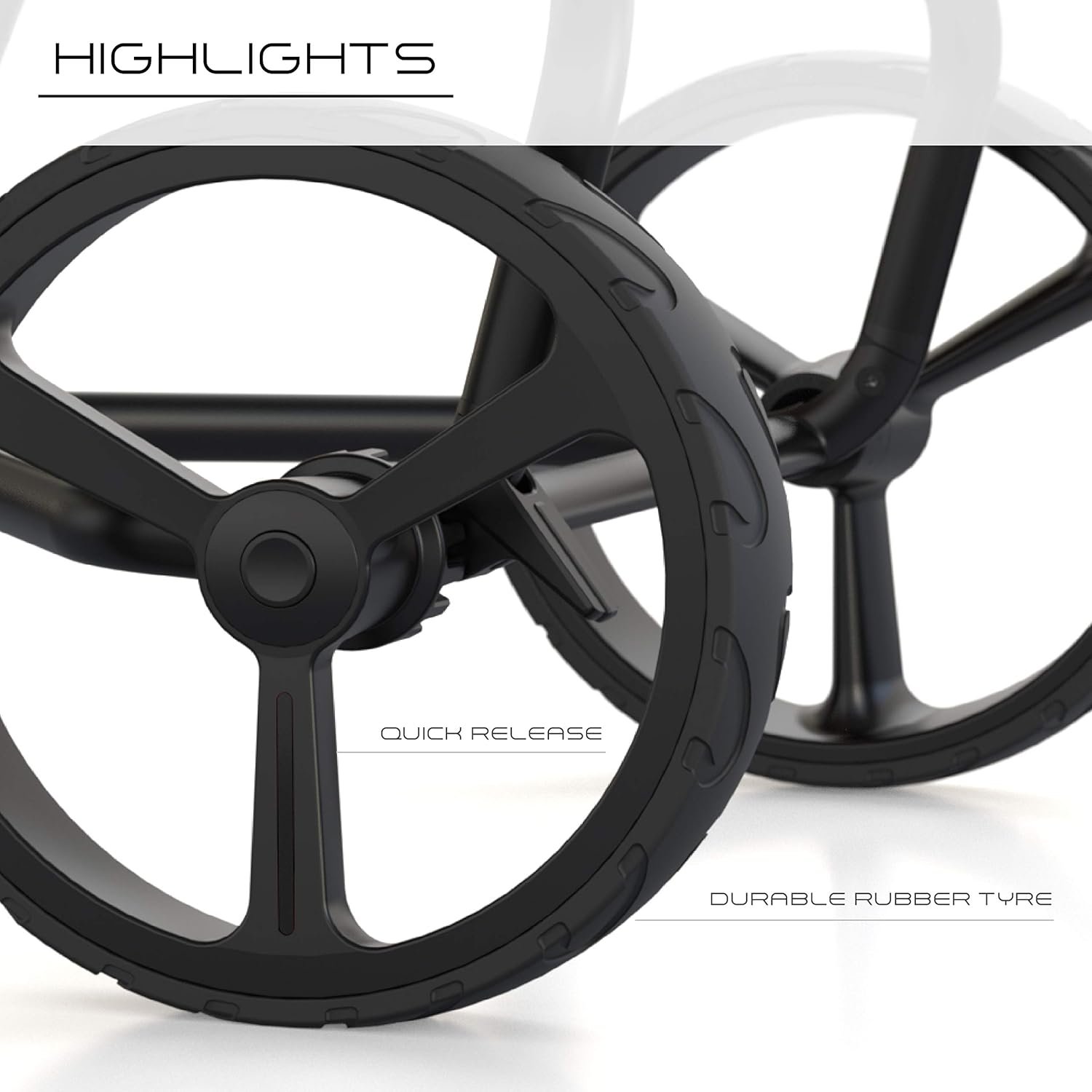 Golf Push Carts, 1-Step Folding Lightweight Design | Aircraft-Grade Frame 9lbs 4 Golf Push Carts, 1-Step Folding Lightweight Design | Aircraft-Grade Frame 9lbs - Image 4