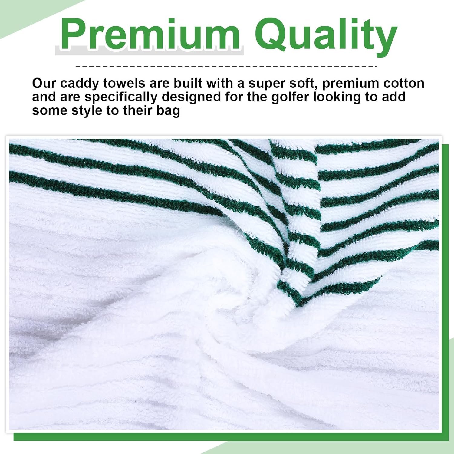 Mixweer Caddy Golf Towel 22" x 42" Large Caddy Towel Camping Sport Towels Cotton Soft Towels for Man Golf Lovers 5 Mixweer Caddy Golf Towel 22" x 42" Large Caddy Towel Camping Sport Towels Cotton Soft Towels for Man Golf Lovers - Image 5