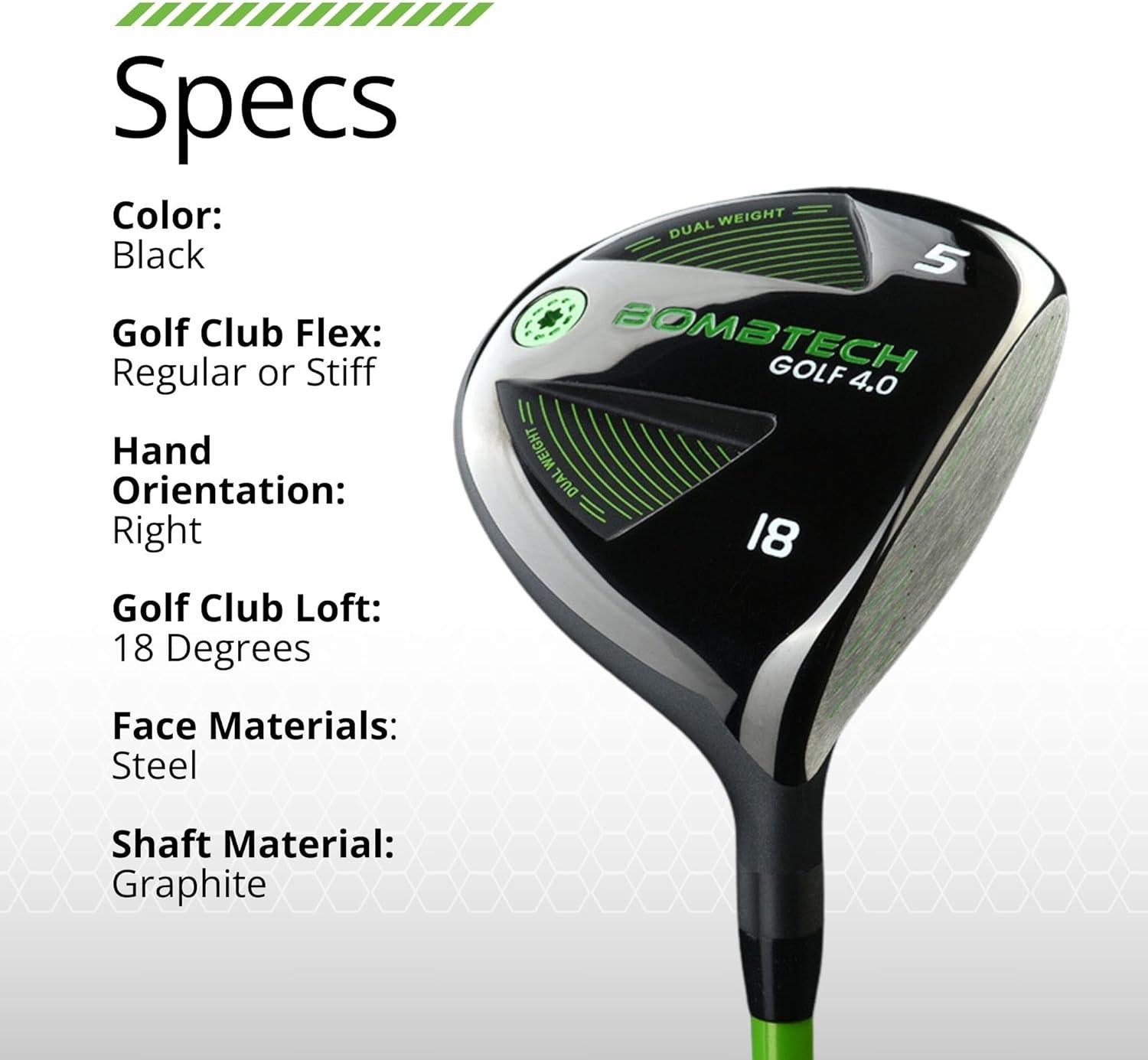 BombTech Golf - 4.0 Five Wood - Gain Confidence On The Tee and Off The Deck 4 BombTech Golf - 4.0 Five Wood - Gain Confidence On The Tee and Off The Deck - Image 4