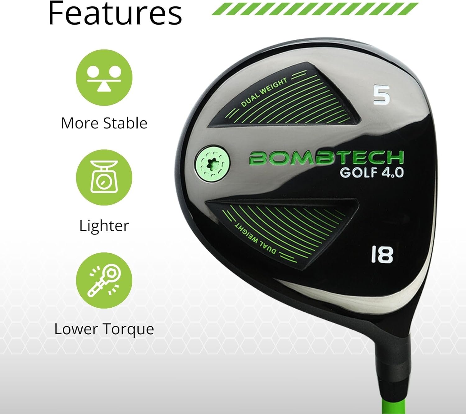 BombTech Golf - 4.0 Five Wood - Gain Confidence On The Tee and Off The Deck 8 BombTech Golf - 4.0 Five Wood - Gain Confidence On The Tee and Off The Deck - Image 8