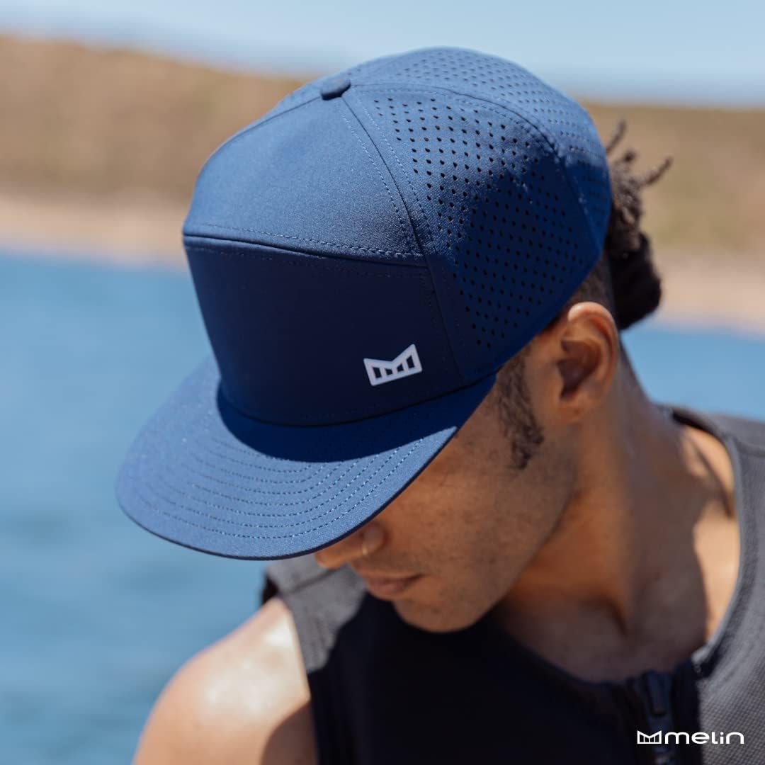 melin Trenches Icon Hydro, Performance Snapback Hat, Water-Resistant Flat Bill Caps for Men & Women, Golf, Running or Workout 7 melin Trenches Icon Hydro, Performance Snapback Hat, Water-Resistant Flat Bill Caps for Men & Women, Golf, Running or Workout - Image 7