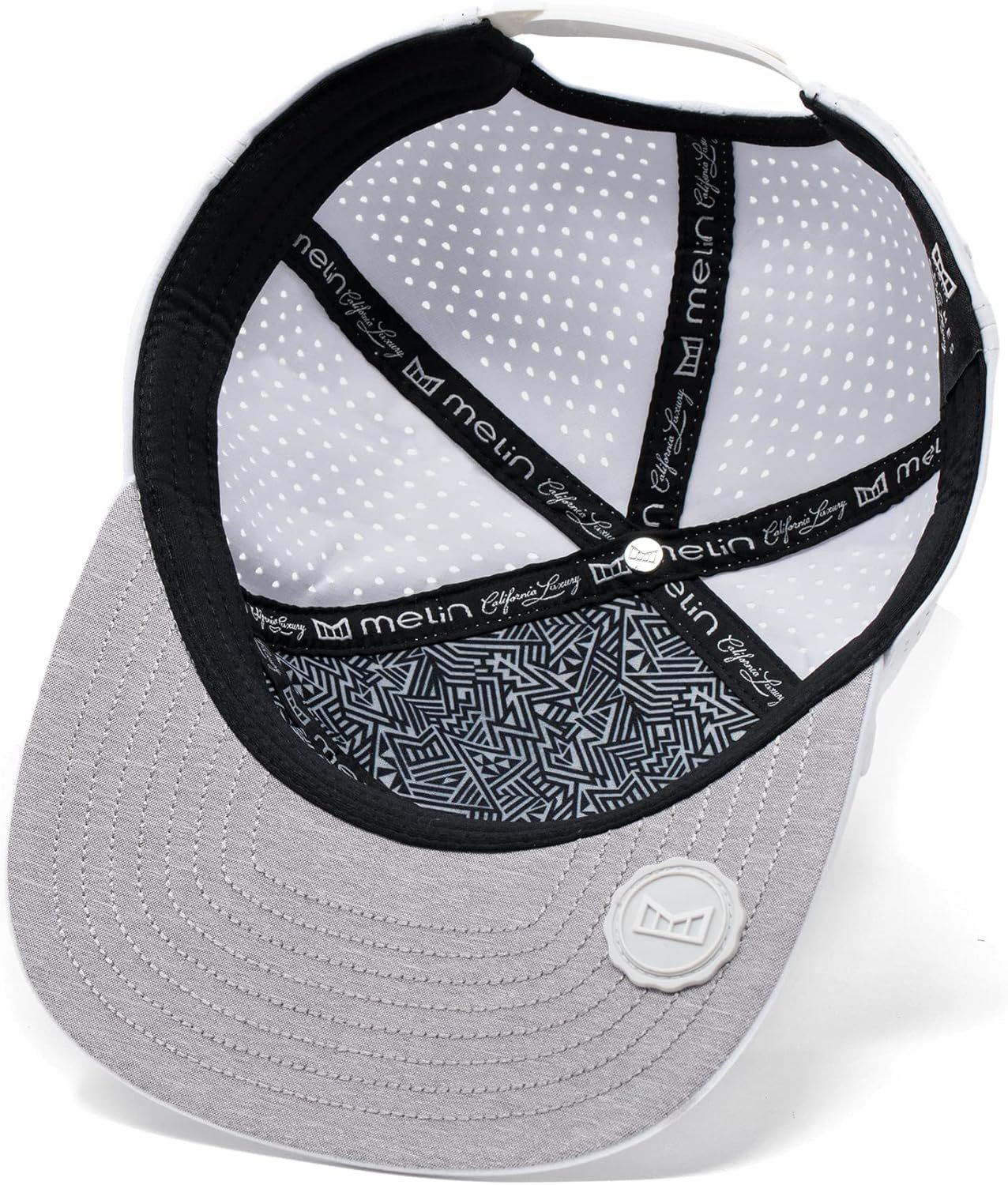 melin Trenches Icon Hydro, Performance Snapback Hat, Water-Resistant Flat Bill Caps for Men & Women, Golf, Running or Workout 8 melin Trenches Icon Hydro, Performance Snapback Hat, Water-Resistant Flat Bill Caps for Men & Women, Golf, Running or Workout - Image 8
