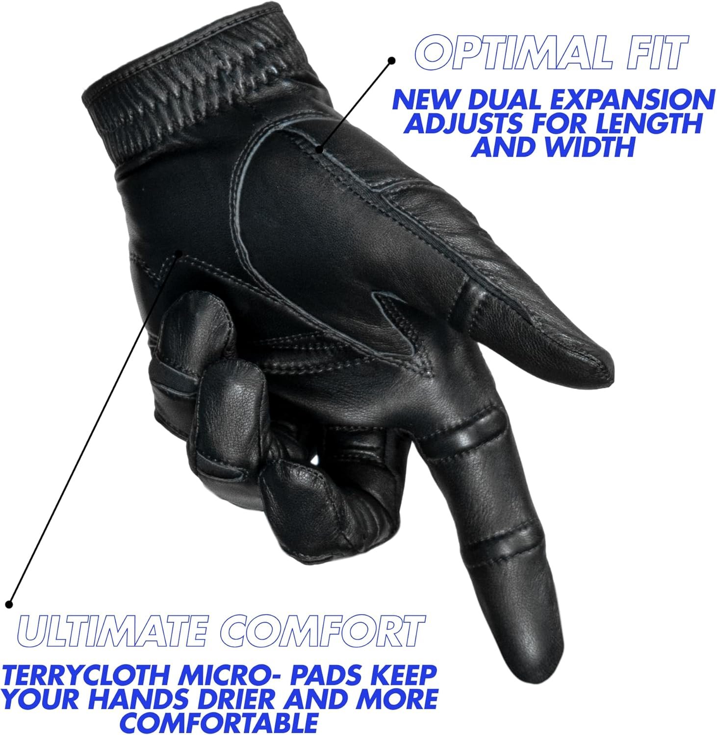 Bionic Men's StableGrip 2.0 Golf Glove Made from Premium Cabretta Leather 3 Bionic Men's StableGrip 2.0 Golf Glove Made from Premium Cabretta Leather - Image 3