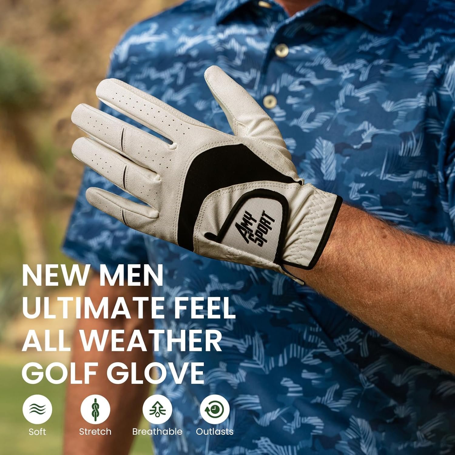 Amy Sport Golf Gloves Men Right Handed Golfer Left Hand 3 Pack PU Leather All Weather Grip Soft Breathable Flexible for Mens 7 Amy Sport Golf Gloves Men Right Handed Golfer Left Hand 3 Pack PU Leather All Weather Grip Soft Breathable Flexible for Mens - Image 7