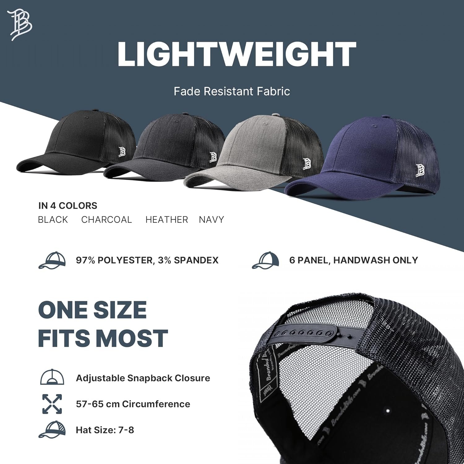 Branded Bills Florida 27 PVC Curved Trucker, Lightweight, Comfortable Baseball Cap 2 Branded Bills Florida 27 PVC Curved Trucker, Lightweight, Comfortable Baseball Cap - Image 2