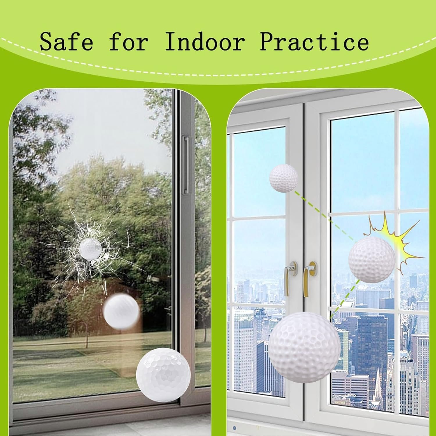 KOFULL Golf Practice Ball, Hollow Golf Plastic Ball for Indoor Training -Pack of 50pcs(White & Multicolor) 3 KOFULL Golf Practice Ball, Hollow Golf Plastic Ball for Indoor Training -Pack of 50pcs(White & Multicolor) - Image 3