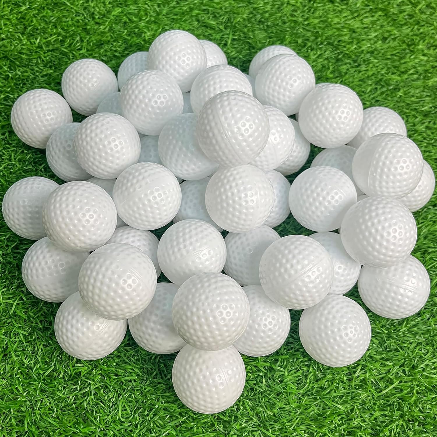 KOFULL Golf Practice Ball, Hollow Golf Plastic Ball for Indoor Training -Pack of 50pcs(White & Multicolor) 8 KOFULL Golf Practice Ball, Hollow Golf Plastic Ball for Indoor Training -Pack of 50pcs(White & Multicolor) - Image 8