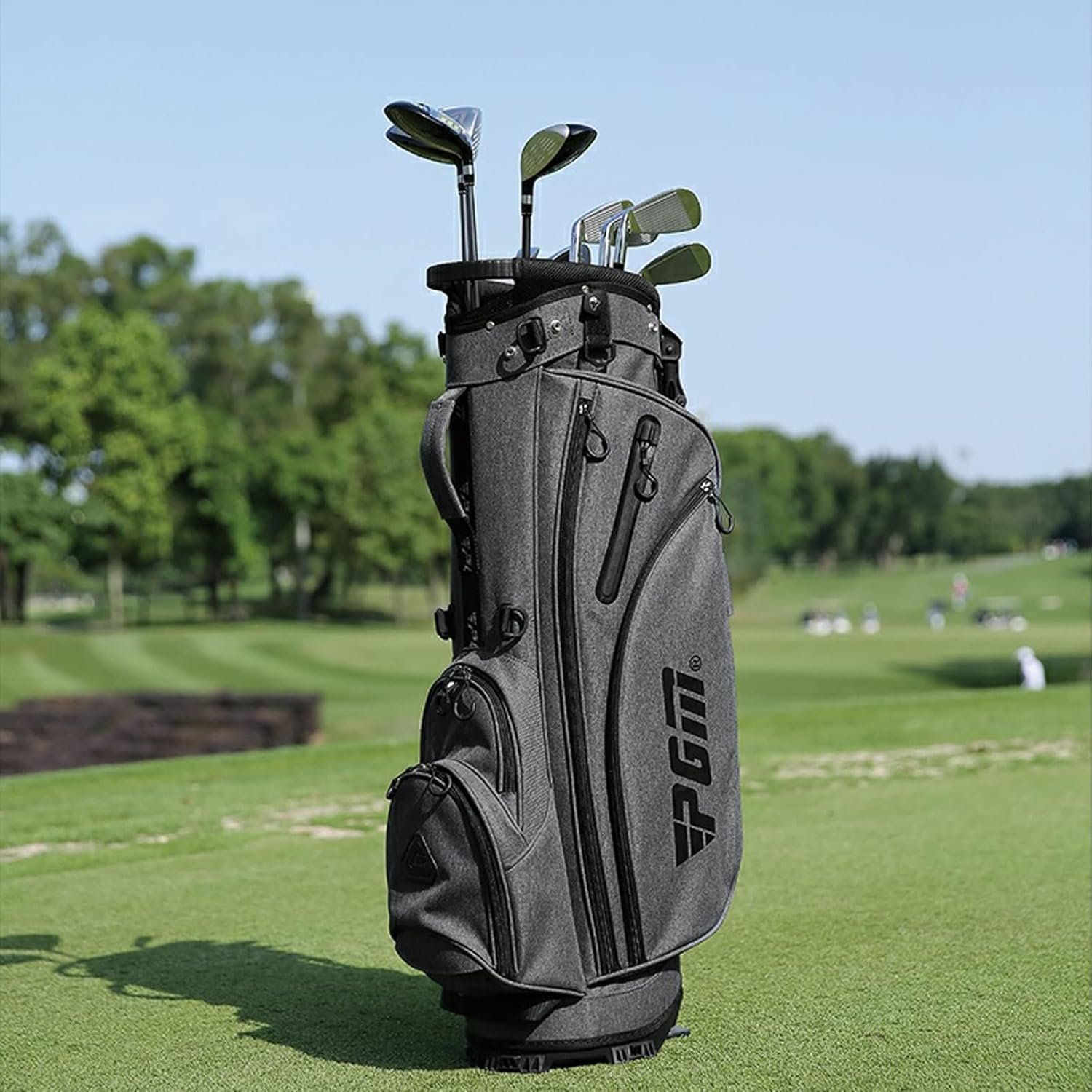 PGM Men's Complete Golf Club Sets - 12 Pieces - 3 Wood (#1,3,5), 1 Hybrid (#4H), 6 Irons(#5,6,7,8,9,PW), 1 Sand Wedge (52°), 1 Putter - Golf Stand Bag - Titanium Club Head, Graptlite Shaft 6 PGM Men's Complete Golf Club Sets - 12 Pieces - 3 Wood (#1,3,5), 1 Hybrid (#4H), 6 Irons(#5,6,7,8,9,PW), 1 Sand Wedge (52°), 1 Putter - Golf Stand Bag - Titanium Club Head, Graptlite Shaft - Image 6