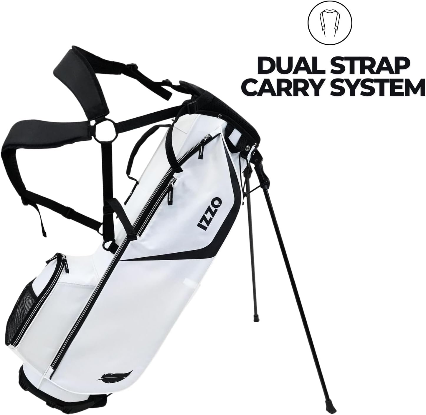 IZZO Ultra Lite Golf Stand Bag 2 IZZO Ultra Lite Golf Stand Bag - Image 2