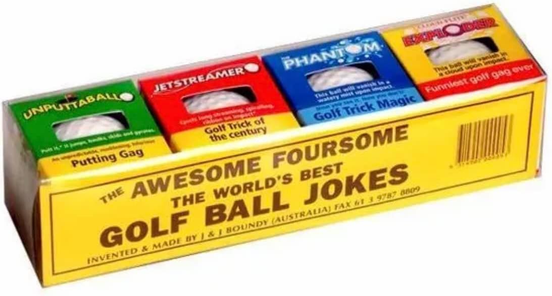 Exploding Golf Balls (4 Pack) – 1 burst into a Cloud of White Smoke, 1 Water, 1 streaming Ribbon, 1 jumps & slides when putted - funny Golf Gag Gift 6 Exploding Golf Balls (4 Pack) – 1 burst into a Cloud of White Smoke, 1 Water, 1 streaming Ribbon, 1 jumps & slides when putted - funny Golf Gag Gift - Image 6