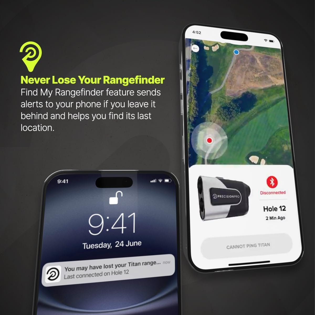 Precision Pro Titan Elite Golf Range Finder with GPS. Golf Range Finder with Built in GPS, Distances, Slope Switch, Magnetic Grip, Waterproof, Tournament Legal, 999 Yard Range 6 Precision Pro Titan Elite Golf Range Finder with GPS. Golf Range Finder with Built in GPS, Distances, Slope Switch, Magnetic Grip, Waterproof, Tournament Legal, 999 Yard Range - Image 6