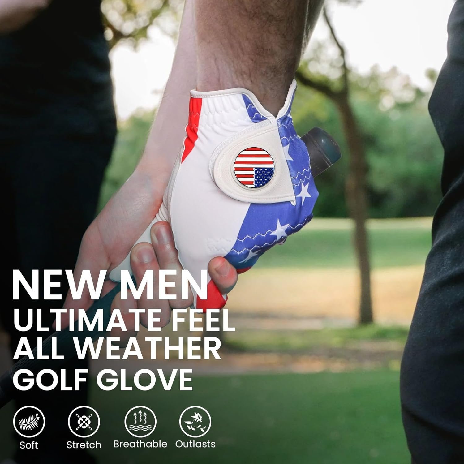 FINGER TEN Golf Gloves Men Right Handed Golfer Left Hand with Ball Marker 2 Pack Leather Breathable Comfortable Weathersof Grip Size Small Medium ML Large XL 5 FINGER TEN Golf Gloves Men Right Handed Golfer Left Hand with Ball Marker 2 Pack Leather Breathable Comfortable Weathersof Grip Size Small Medium ML Large XL - Image 5