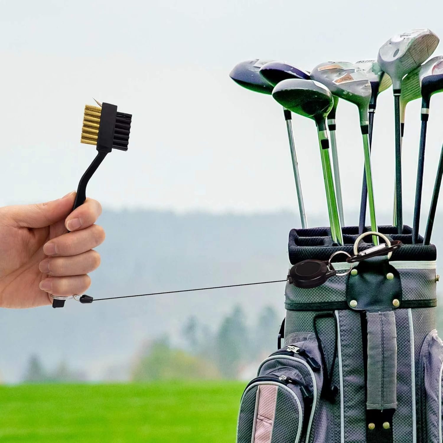 ATTRACTIVE Golf Towel Set, Golf Towel and a Golf Brush, Microfiber Waffle Pattern Towels 4 ATTRACTIVE Golf Towel Set, Golf Towel and a Golf Brush, Microfiber Waffle Pattern Towels - Image 4