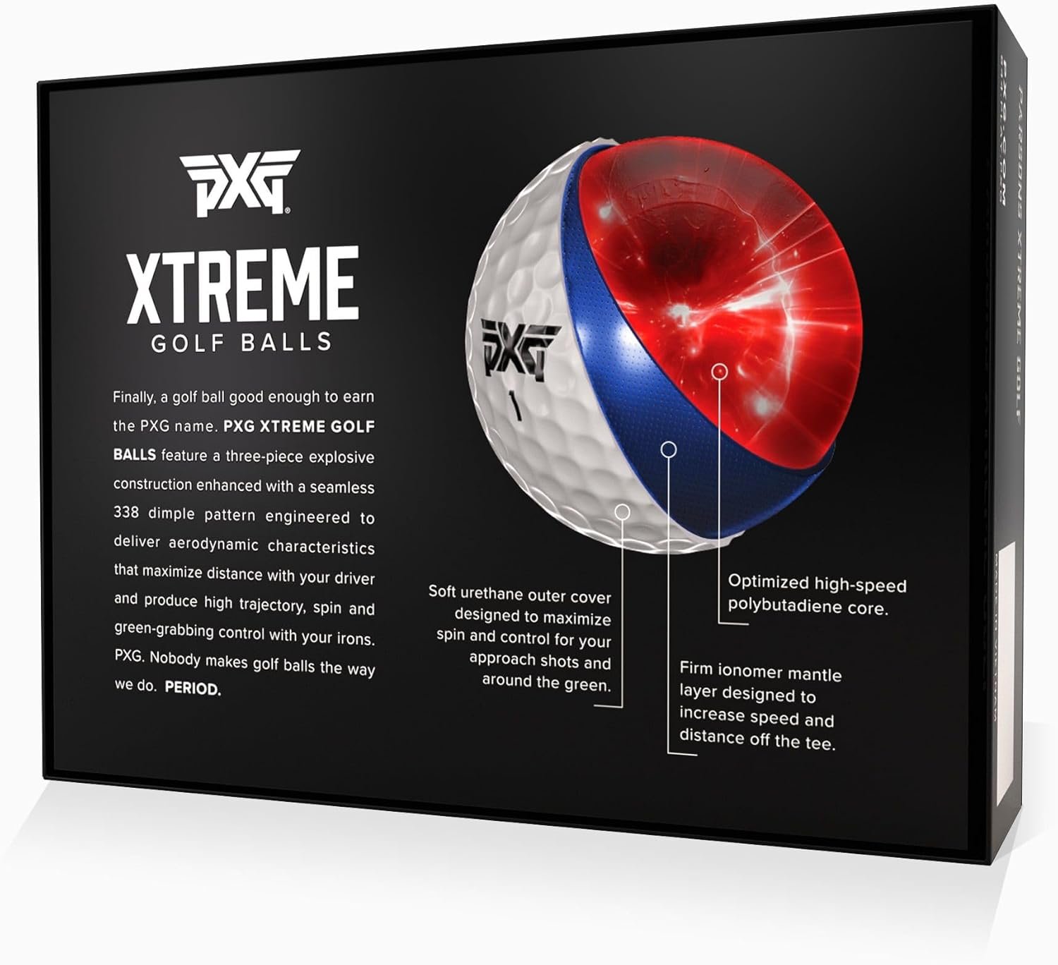 PXG Xtreme Golf Balls - The Ultimate Performance Golf Ball for Distance and Control - Pack of 12 5 PXG Xtreme Golf Balls - The Ultimate Performance Golf Ball for Distance and Control - Pack of 12 - Image 5
