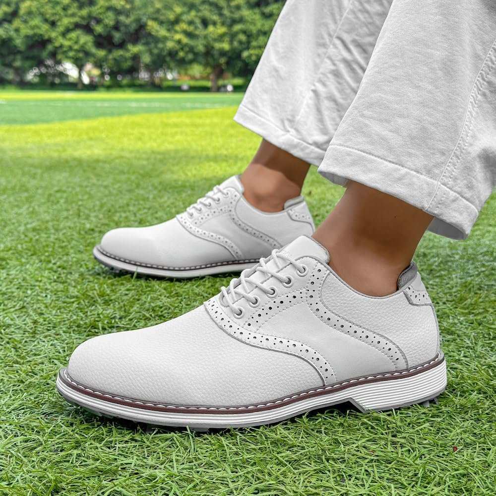 THESTRON Men Golf Shoes Waterproof Professional Golf Footwears Spikes Spikeless Golf Walking Sneakers Turf Sports Golf Training Sneakers for Men 6 THESTRON Men Golf Shoes Waterproof Professional Golf Footwears Spikes Spikeless Golf Walking Sneakers Turf Sports Golf Training Sneakers for Men - Image 6